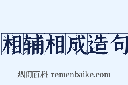 相辅相成造句是什么意思的图片
